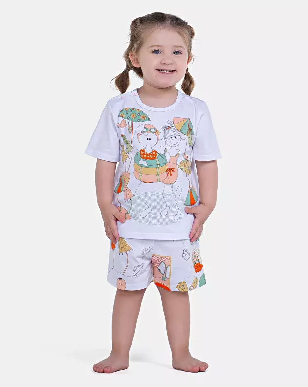 Pijama Manga Curta e Short