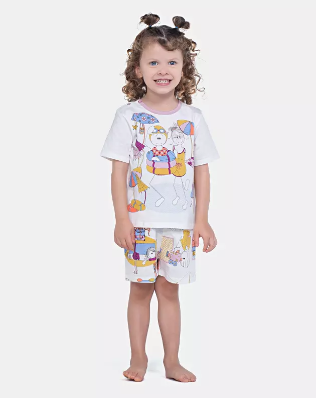 Pijama Manga Curta e Short