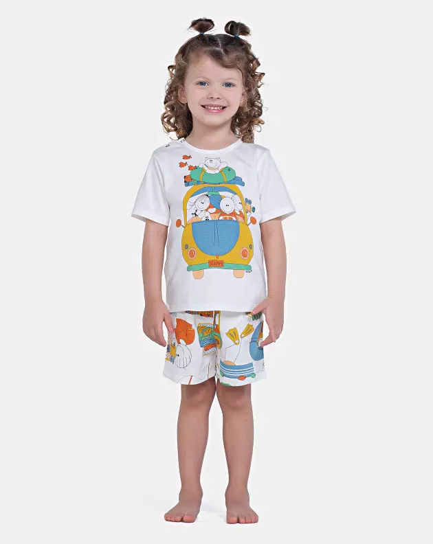 Pijama Manga Curta e Short