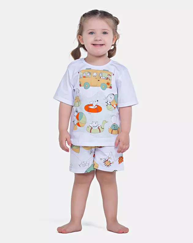 Pijama Manga Curta e Short