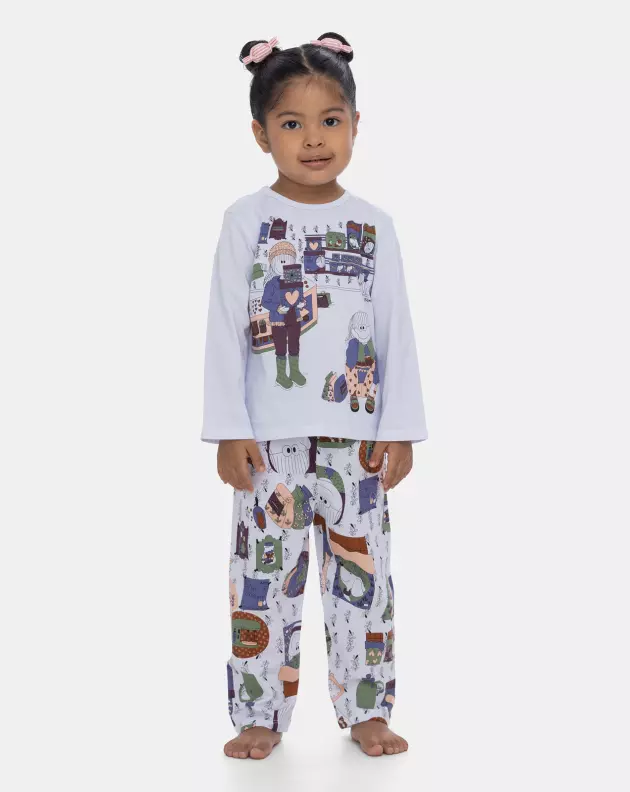 Pijama Manga Longa e Calça
