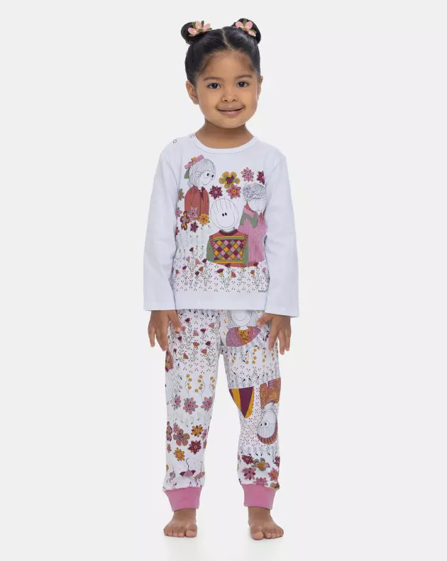 Pijama Manga Longa e Calça