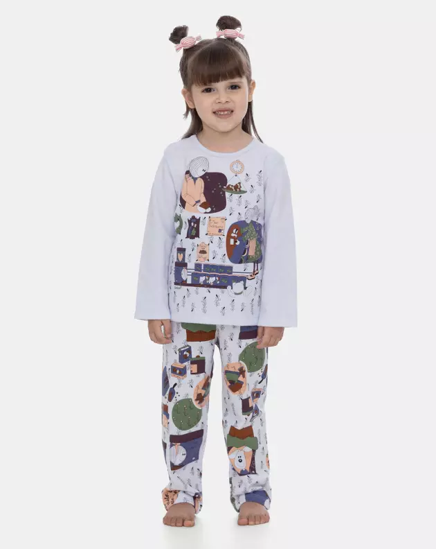 Pijama Manga Longa e Calça