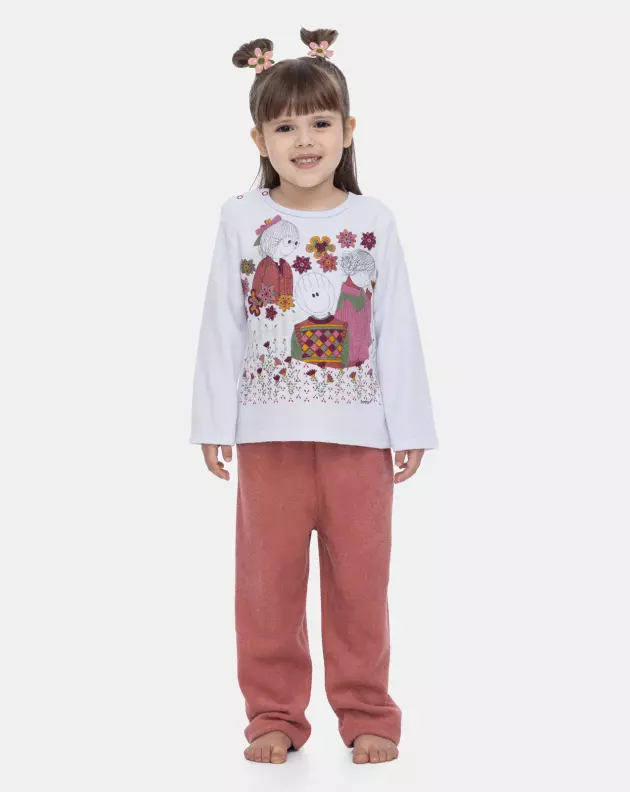 Pijama Manga Longa e Calça