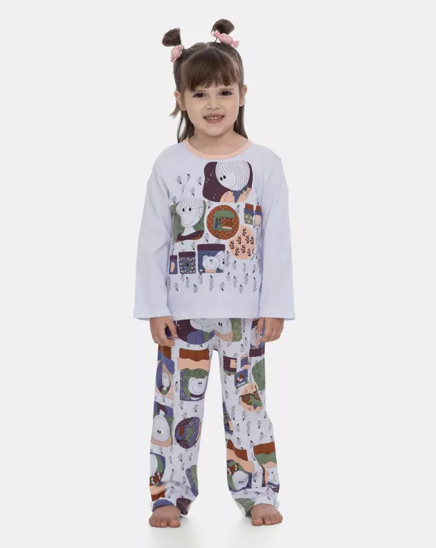 Pijama Manga Longa e Calça