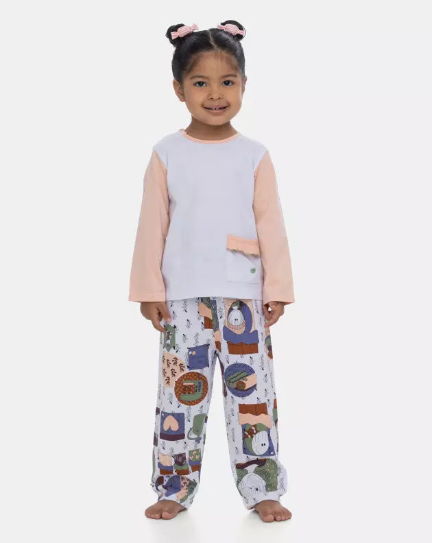 Pijama Manga Longa e Calça