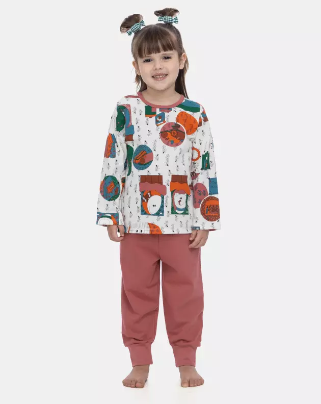 Pijama Manga Longa e Calça