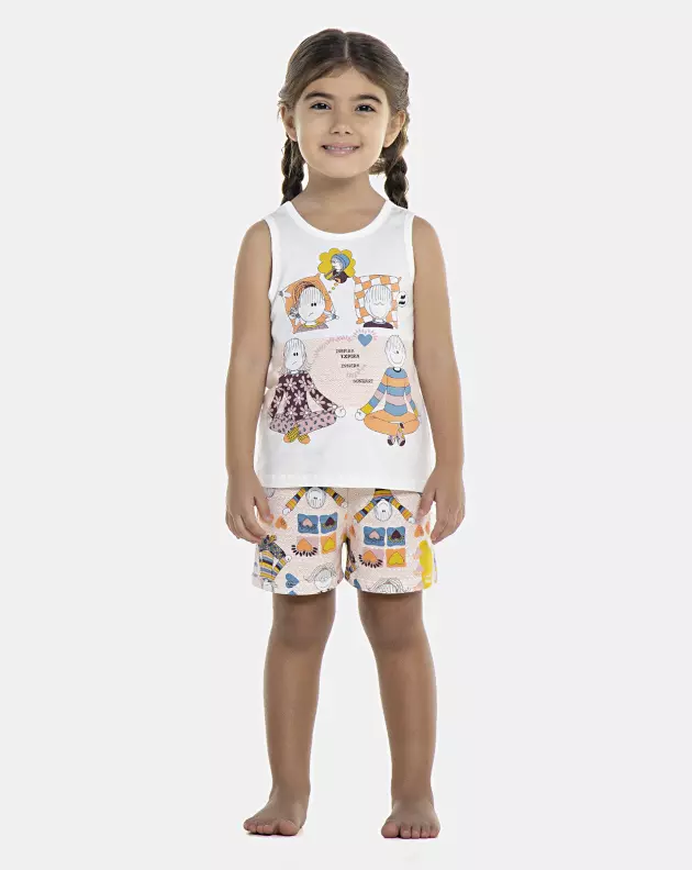 Pijama Feminino Baby Regata e Short