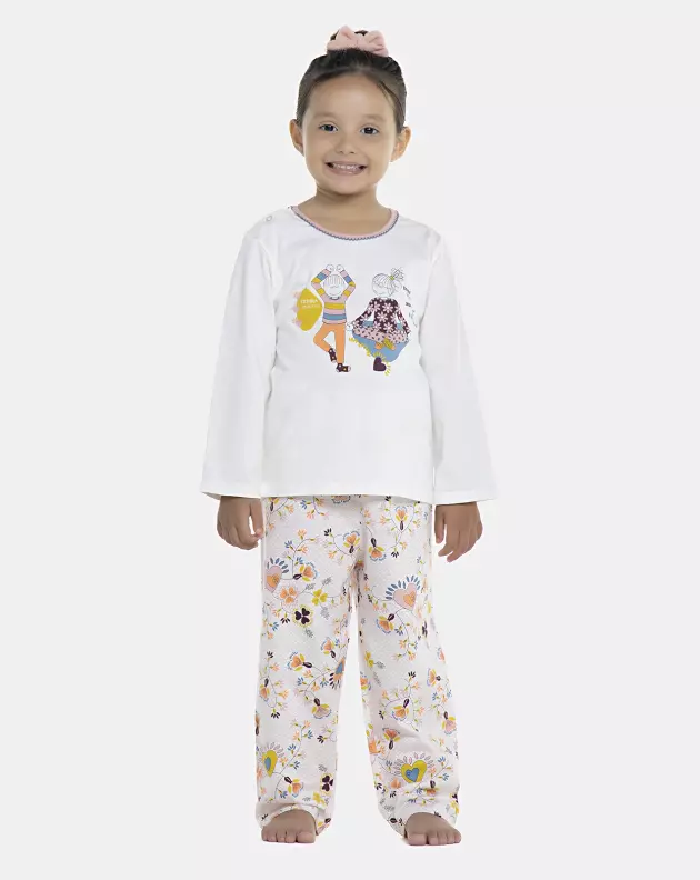 Pijama Feminino Baby Manga Longa e Calça