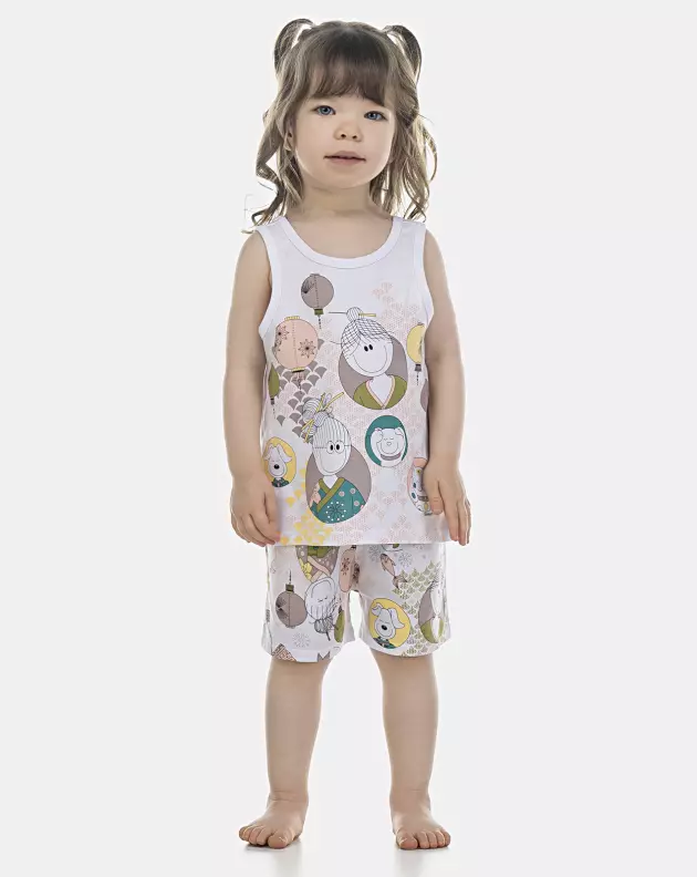 Pijama Feminino Baby Regata e Short