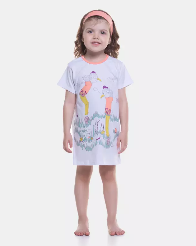 Camisão manga curta              