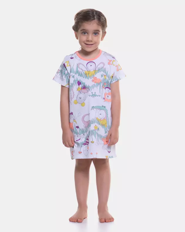 Camisão manga curta