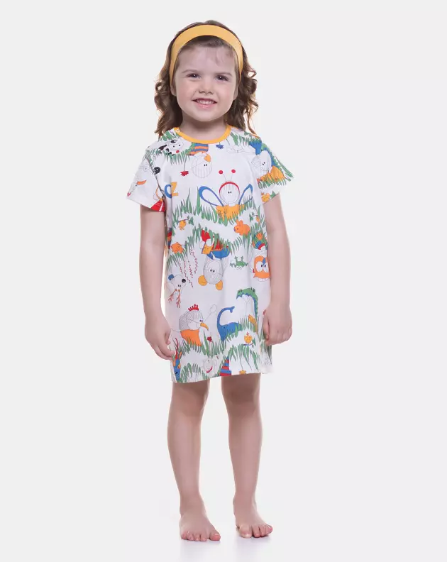 Camisão manga curta