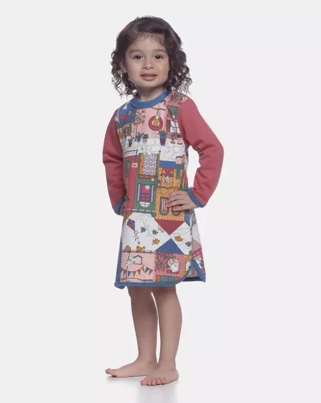 Camisão Feminino Baby Manga Longa
