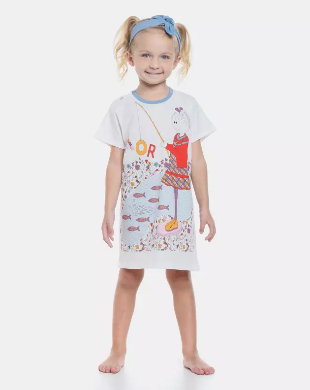 Camisão manga curta             