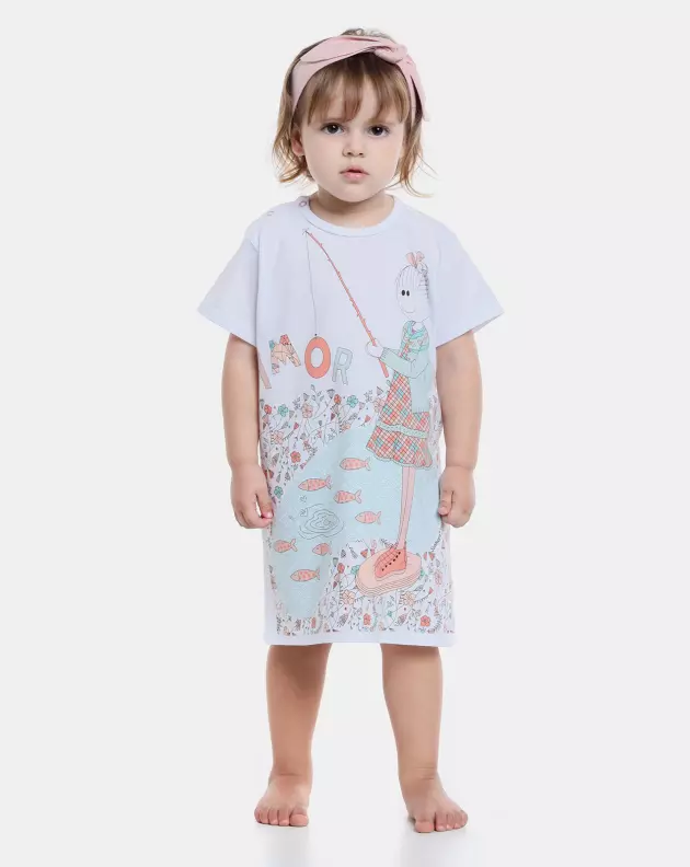 Camisão manga curta            