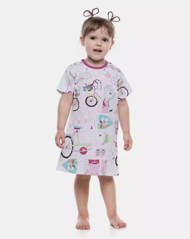 Camisão Feminino Baby Manga Curta