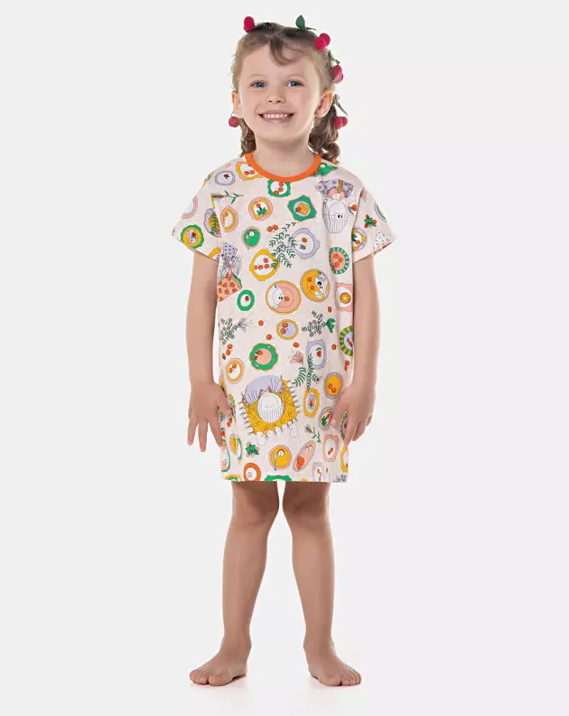 Camisão manga curta    