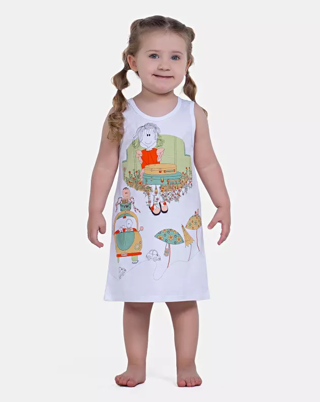 Sonhart Pijama | Camisola Regata Infantil Menina Pat e Jim