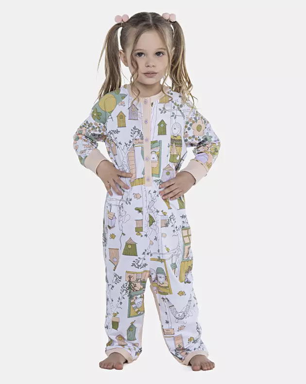 Macacão Feminino Baby Manga Longa