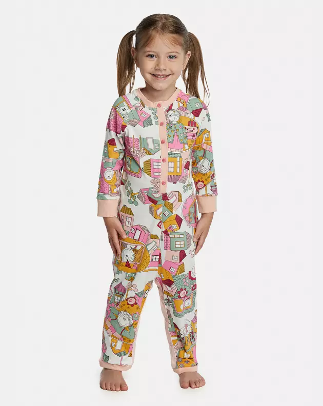 Macacão Feminino Baby Manga Longa