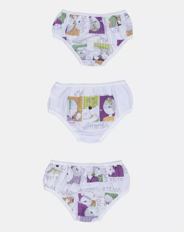 Kit Calcinha Feminino Baby