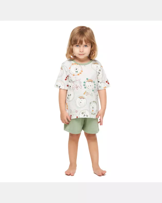 Conjunto Unissex Baby Manga Curta e Short