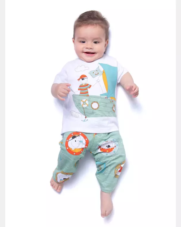 PIJAMA MANGA CURTA E CALÇA