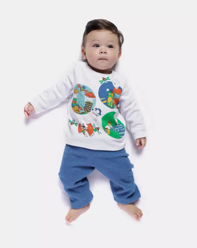 Pijama manga longa e calça        