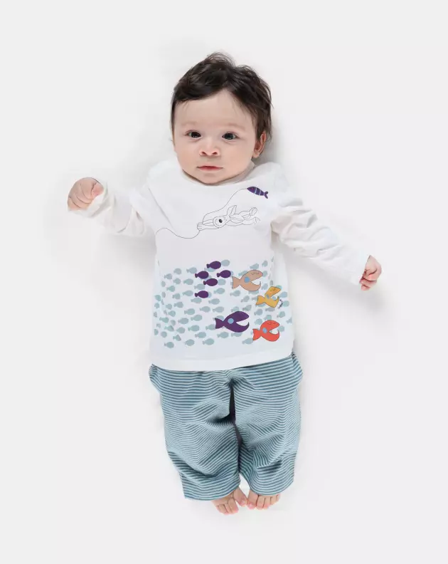 Pijama manga longa e calça