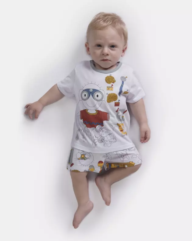 Pijama manga curta e short