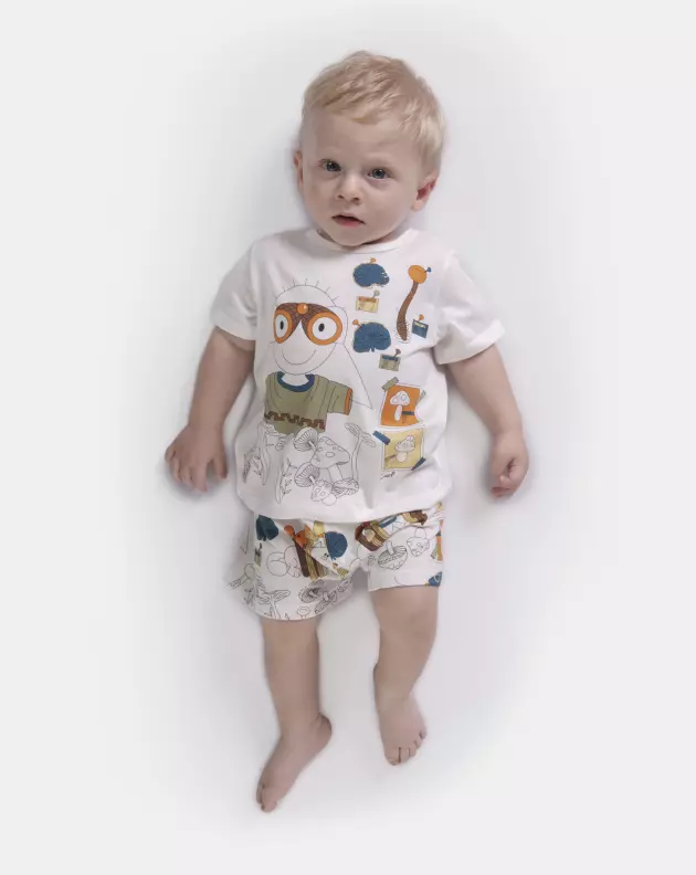Pijama manga curta e short