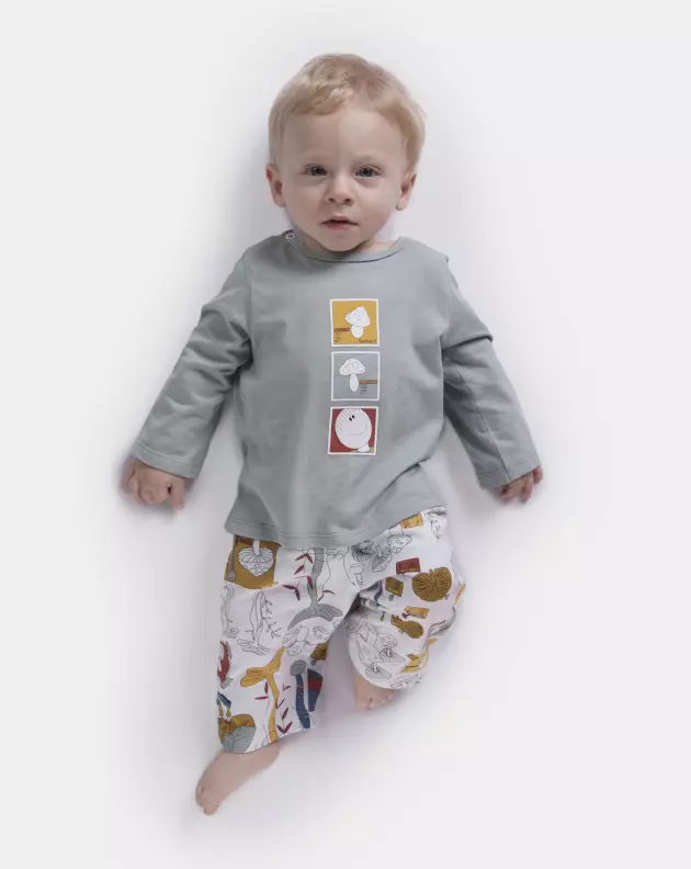 Pijama manga longa e calça   