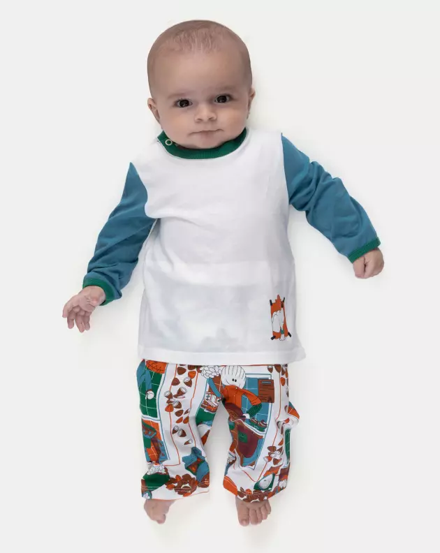 Pijama Manga Longa e Calça