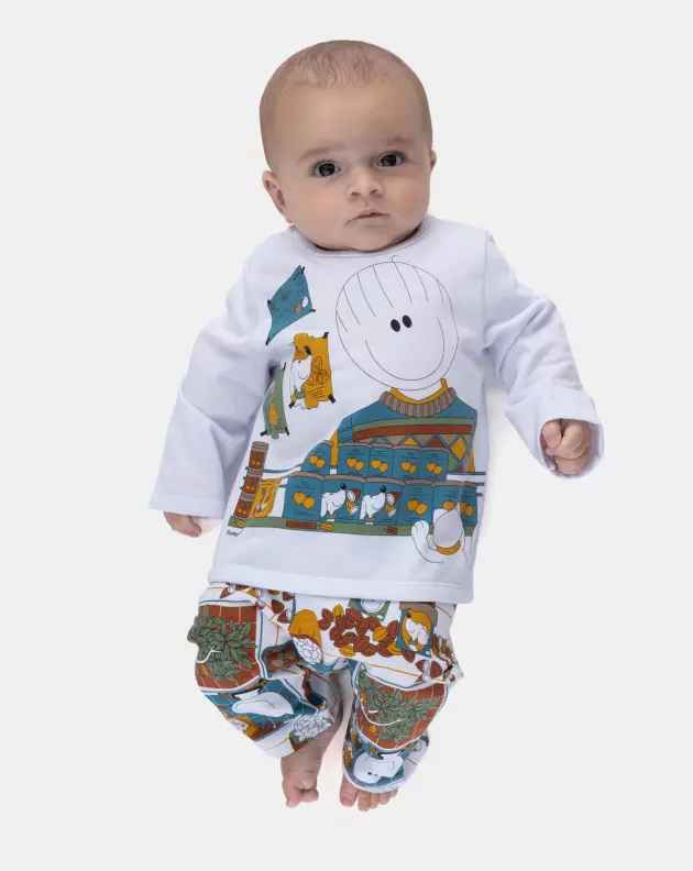Pijama Manga Longa e Calça