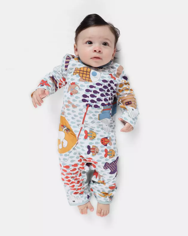 Macacão Masculino Bebe Manga Longa