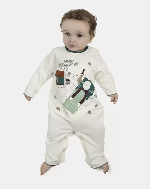 Macacão Masculino Bebe Manga Longa Moletinho