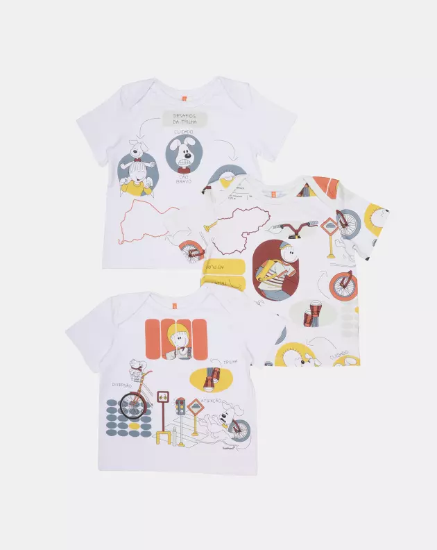 Kit Pagão Masculino Bebe Manga Curta