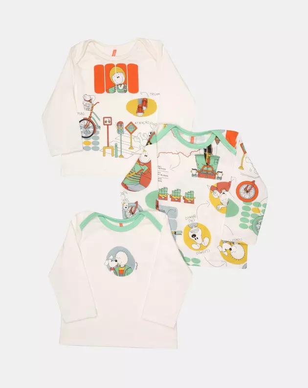 Kit Pagão Masculino Bebe Manga Longa