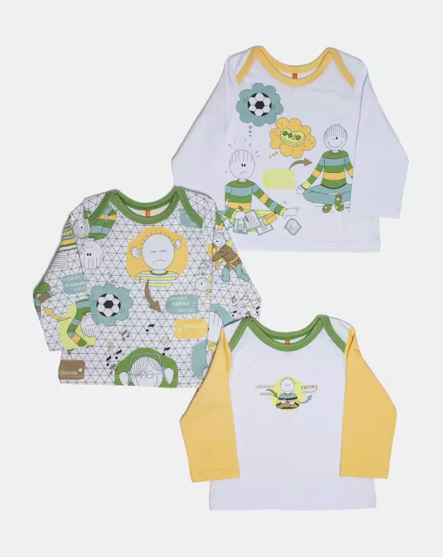 Kit Pagão Masculino Bebe Manga Longa