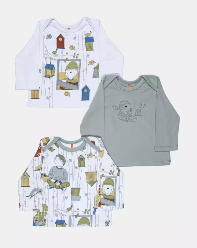 Kit Pagão Masculino Bebe Manga Longa