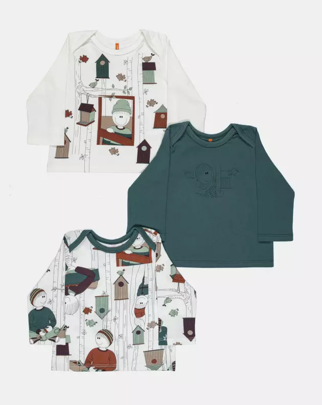 Kit Pagão Masculino Bebe Manga Longa