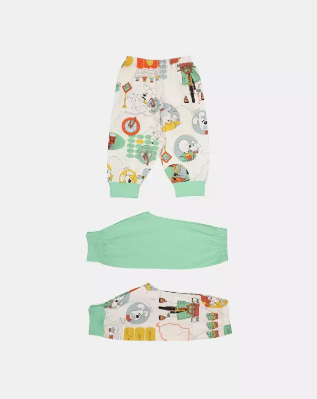 Kit Mijão Longo Bebê Menino Estampado