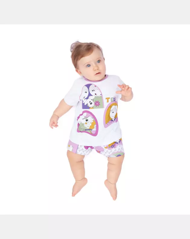 Pijama manga curta e short   