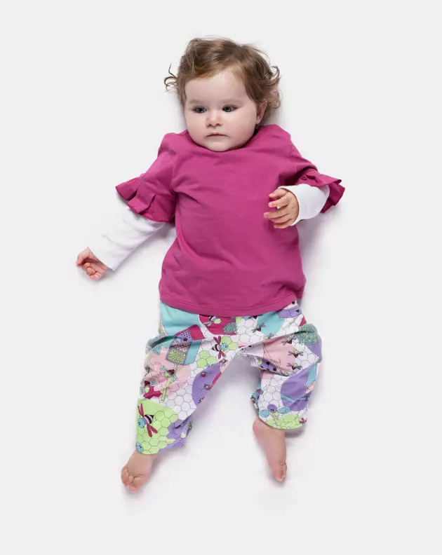 Pijama manga longa e calça 