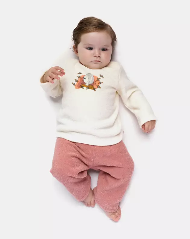 Pijama manga longa e calça