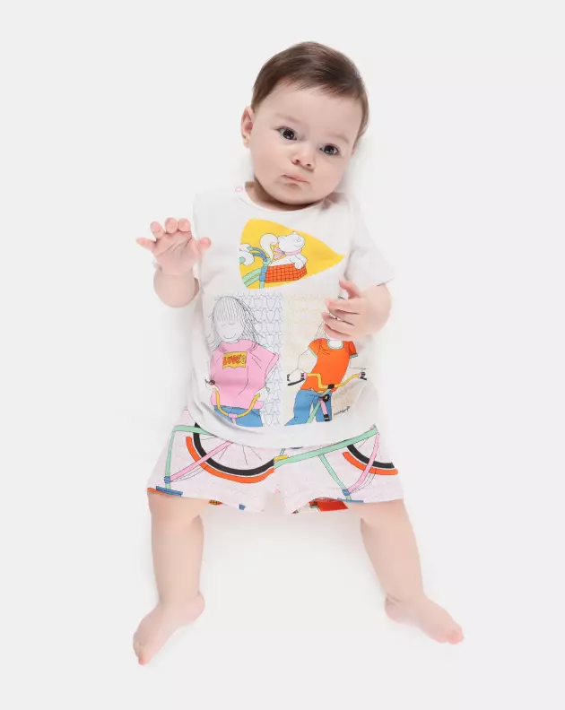 Pijama manga curta e short