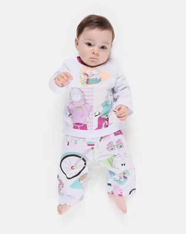 Pijama Manga Longa e Calça