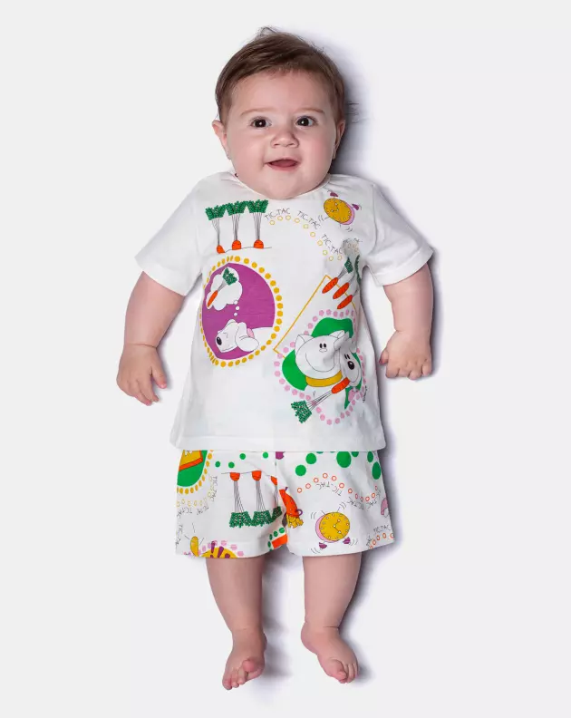 Pijama Manga Curta e Short
