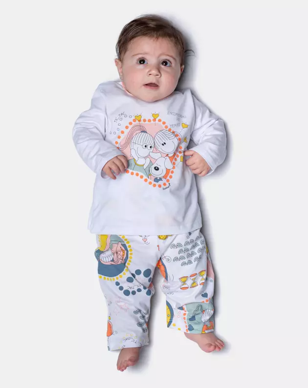 Pijama Manga Longa e Calça